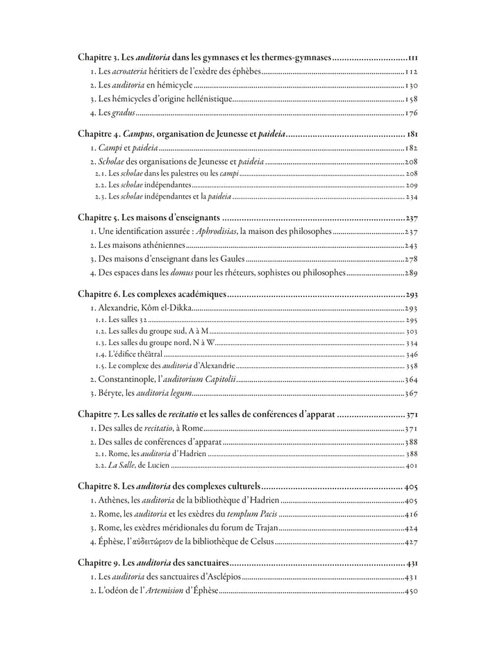 Archéologie des lieux d'enseignement dans le monde romain