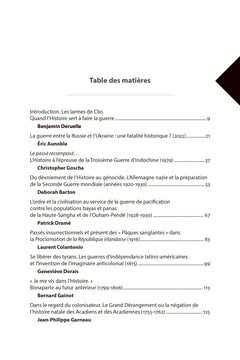 Quand l'histoire sert à faire la guerre