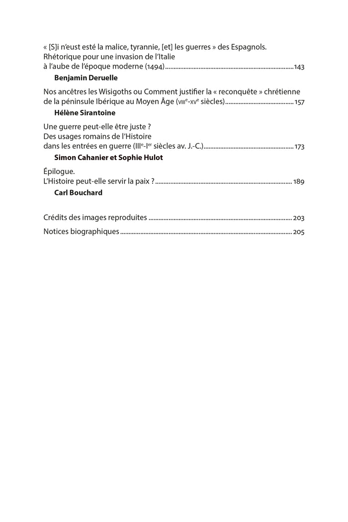 Quand l'histoire sert à faire la guerre