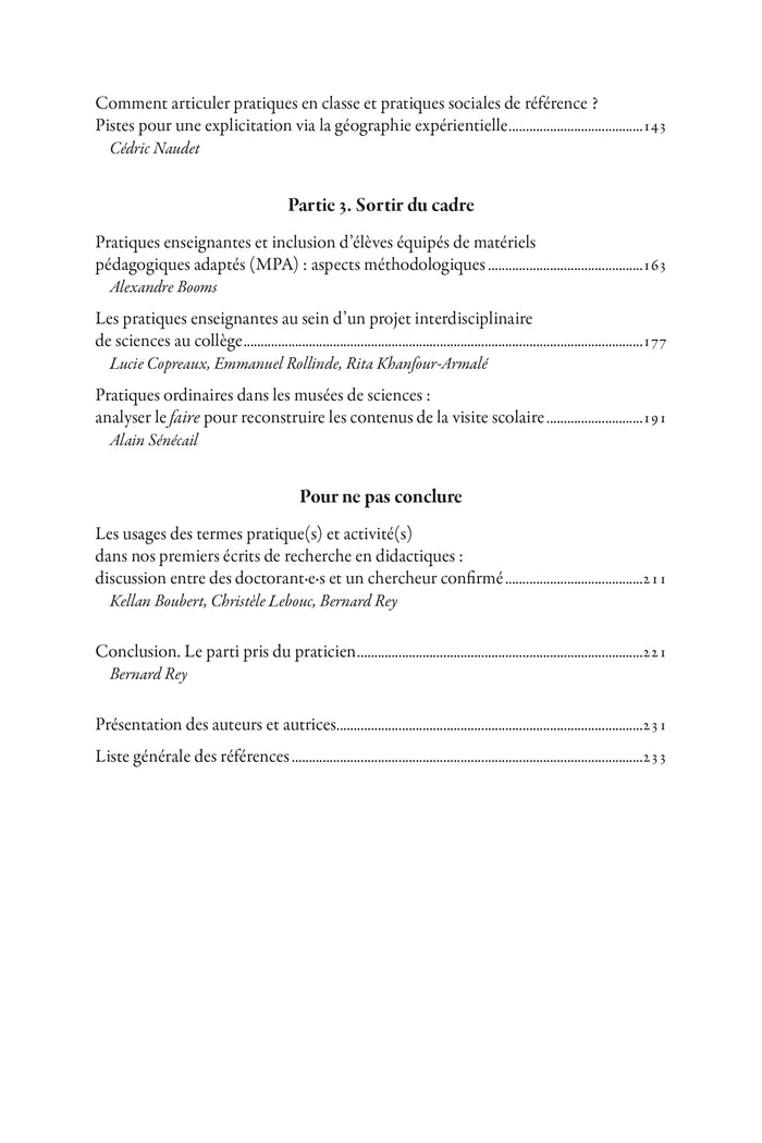 Pratiques et activités : perspectives actuelles en éducation