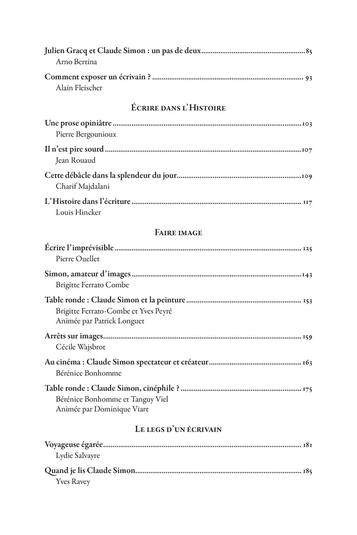 Claude Simon, l'inépuisable chaos du monde