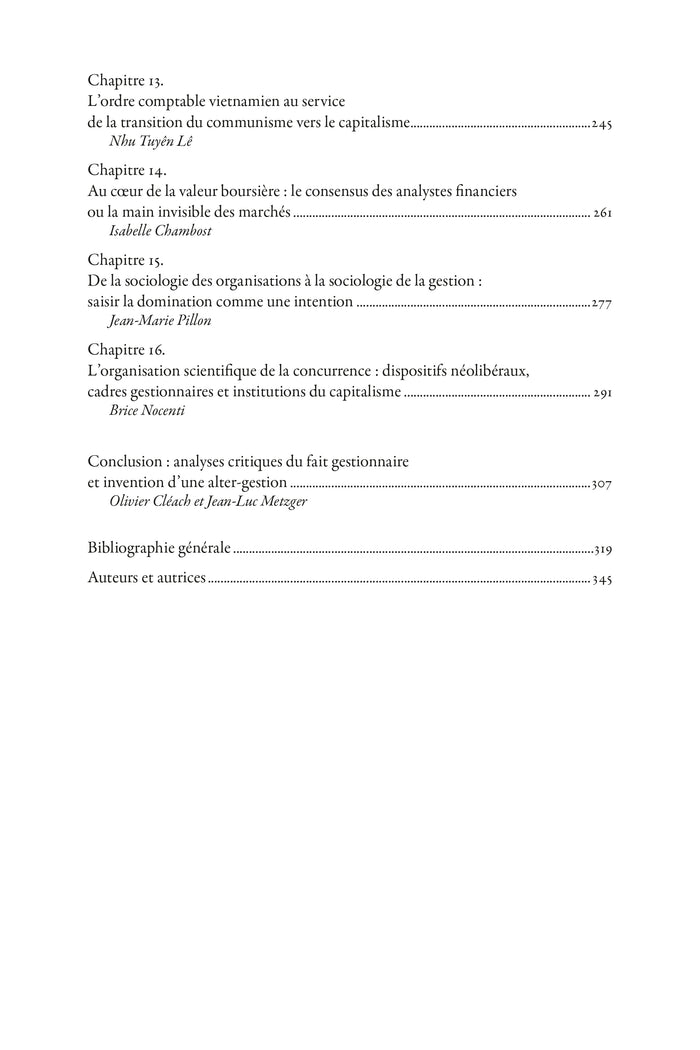 Sociologie de la gestion et du management