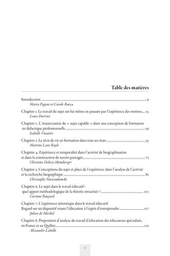 Penser le sujet dans le travail éducatif : entre activité et récit