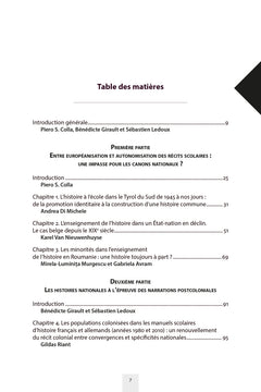 Histoires nationales et narrations minoritaires