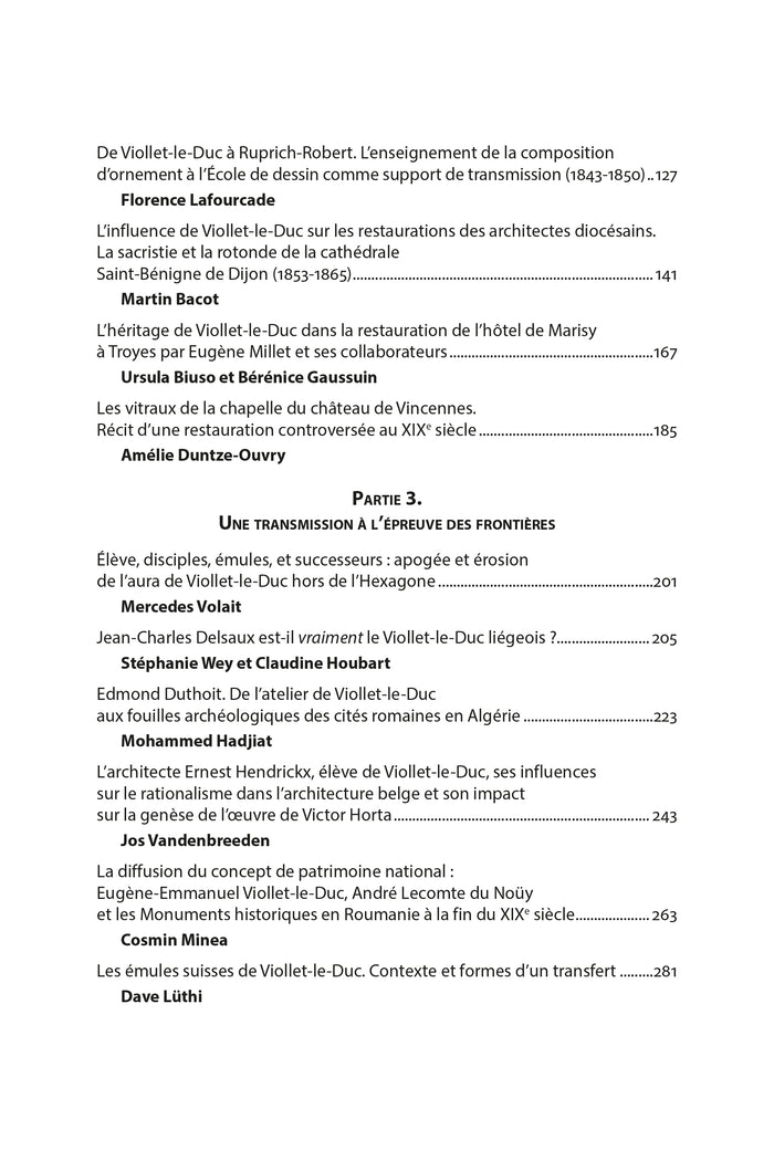 Les élèves d'Eugène Viollet-le-Duc