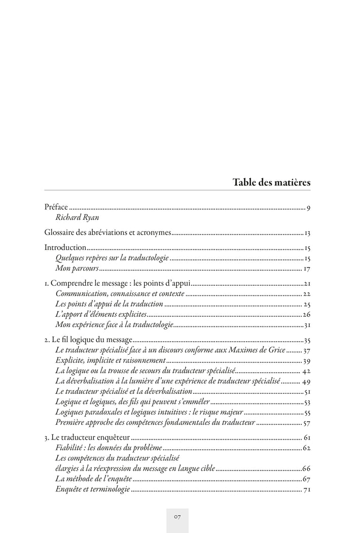 Réflexion traductologique d'un professionnel