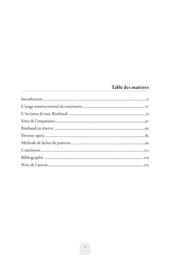 Arthur Rimbaud. Éthique du temps de l'immaturité