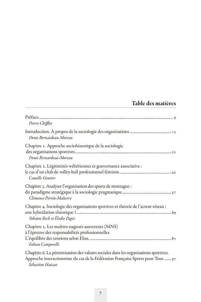 Sociologie des organisations sportives