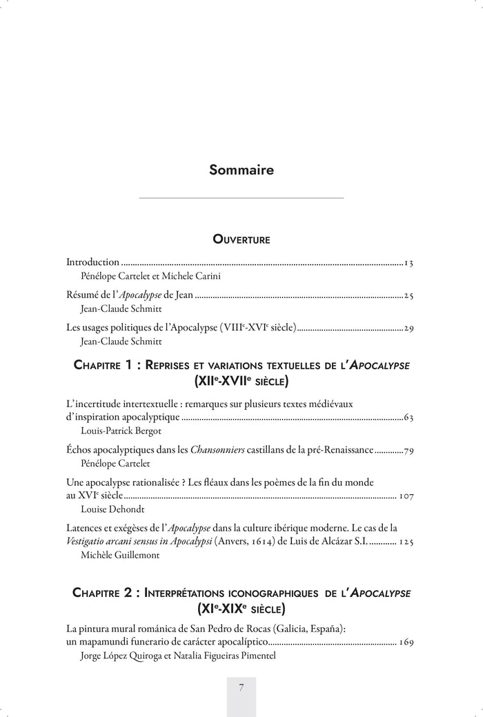Retours à l'Apocalypse