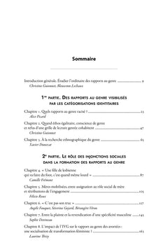L'ordinaire des rapports au genre