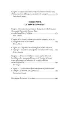 Transferts, exports-imports, circulations