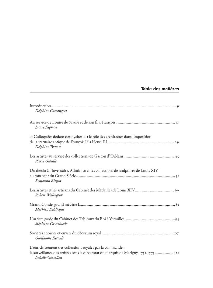 Artistes et collections royales et princières en France (XVIe fin du XVIIe siècle)