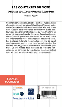Les contextes du vote