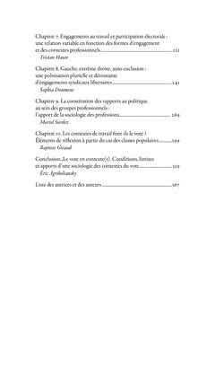 Les contextes du vote