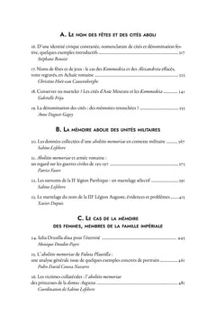 L'abolitio memoriae à Rome et dans le monde romain