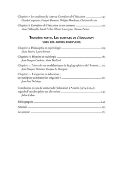 Les sciences de l'éducation : genèse, devenir, finalités