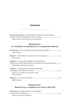 Les expériences de la vulnérabilité dans l'épidémie de Covid-19