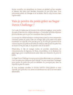 Sugar detox challenge