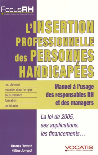 L'insertion professionnelle des personnes handicapées
