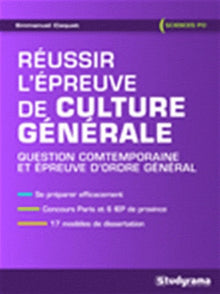 Réussir l'épreuve de culture générale