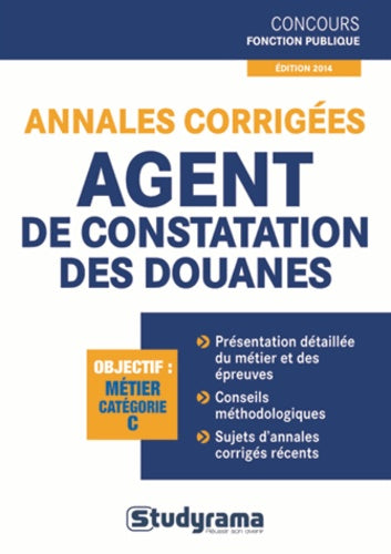 Annales corrigées agent de constatation des douanes
