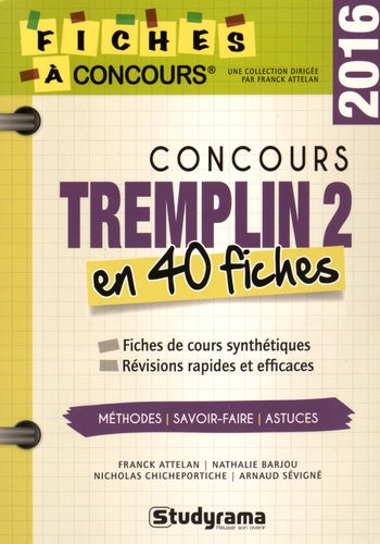 Concours Tremplin 2 en 40 fiches 2016