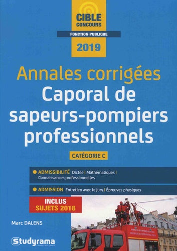 Annales corrigées : Caporal de sapeur-pompier professionnel