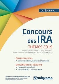 Concours des IRA thèmes 2019