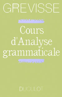 Cours d'analyse grammaticale