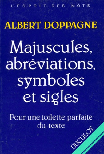 Majuscules, abreviations, symboles et sigles
