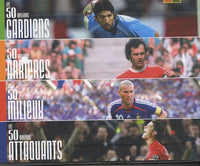 Les 50 meilleurs: Coffret en 4 volumes : Les 50 meilleurs gardiens ; Les 50 meilleurs arrières ; Les 50 meilleurs milieux ; Les 50 meilleurs attaquants