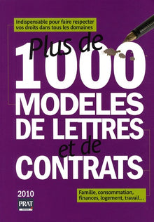Plus de 1000 modèles de lettres et de contrats