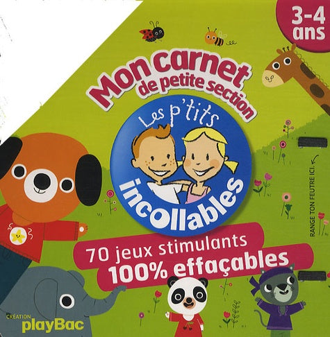 Mon carnet de petite section: 3-4 ans, 70 jeux stimulants 100% effaçables