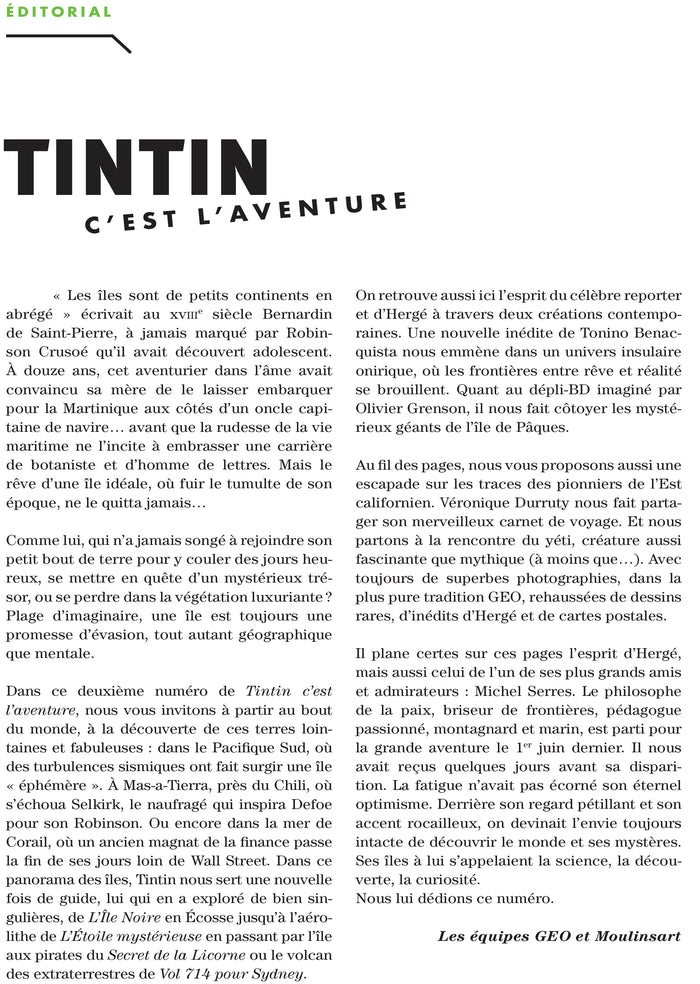 Tintin c'est l'aventure n°2 - Îles