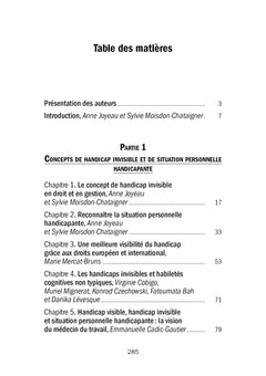 Handicaps invisibles et situations personnelles handicapantes: Comprendre pour agir au travail