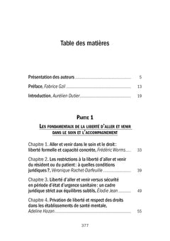 La liberté d'aller et venir dans le soin et l'accompagnement