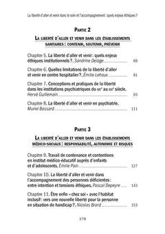 La liberté d'aller et venir dans le soin et l'accompagnement