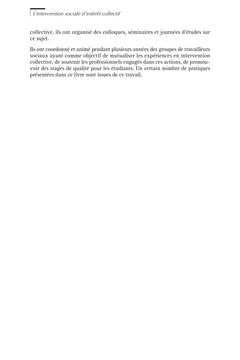 L'intervention sociale d'intérêt collectif
