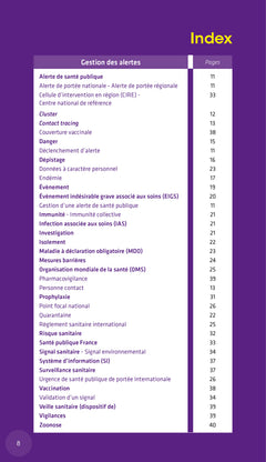 Glossaire de veille et sécurité sanitaire