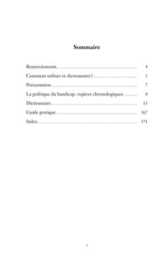 Le dictionnaire du handicap
