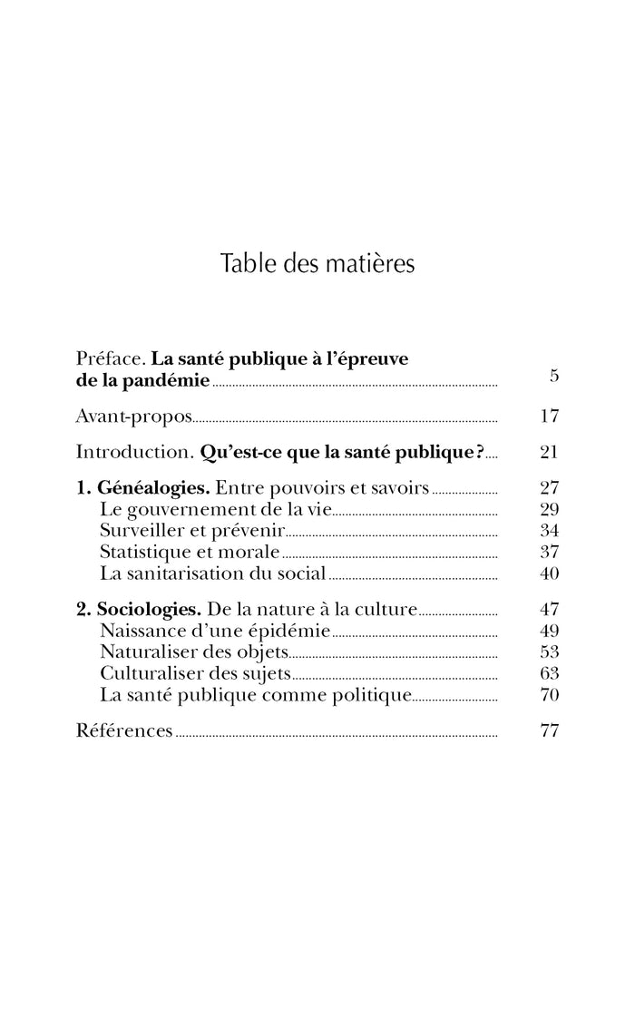 Faire de la santé publique