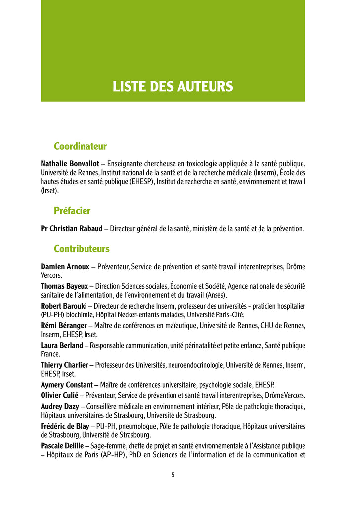 Perturbateurs endocriniens