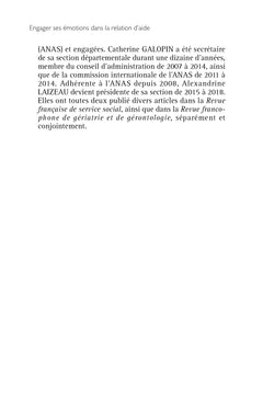 Engager ses émotions dans la relation d'aide