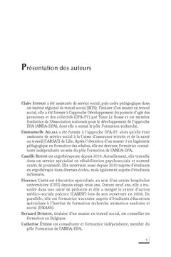 Développement du pouvoir d'agir des personnes et des collectifs