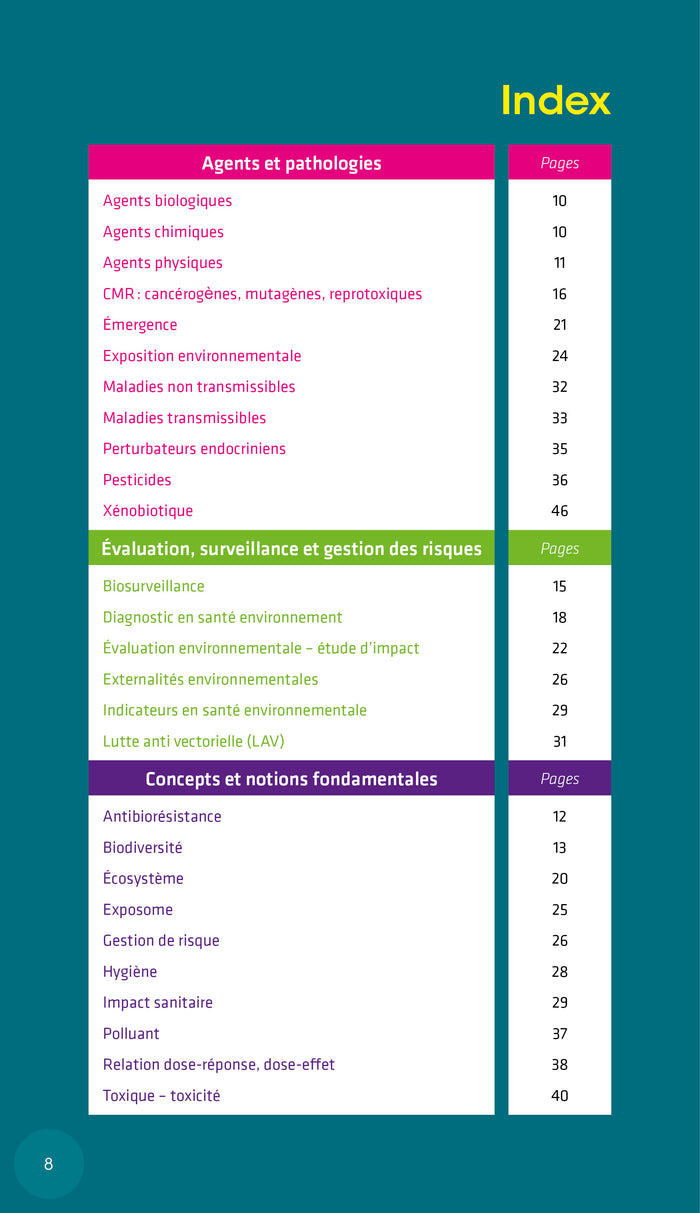 Glossaire de santé environnementale