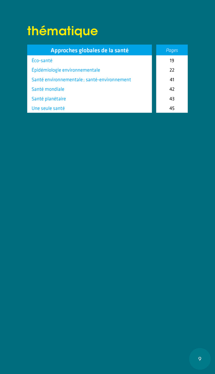 Glossaire de santé environnementale