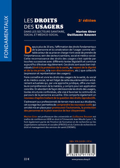 Les droits des usagers dans les secteurs sanitaires, social et médicosocial
