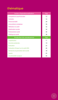 Glossaire de promotion de la santé