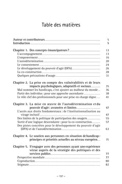 Autodétermination et pouvoir d'agir dans le monde du handicap