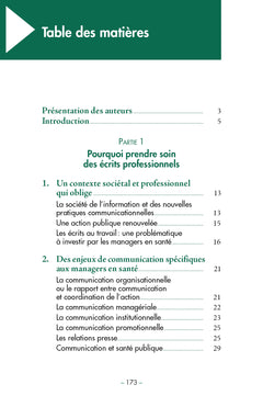 Les écrits professionnels des managers en santé